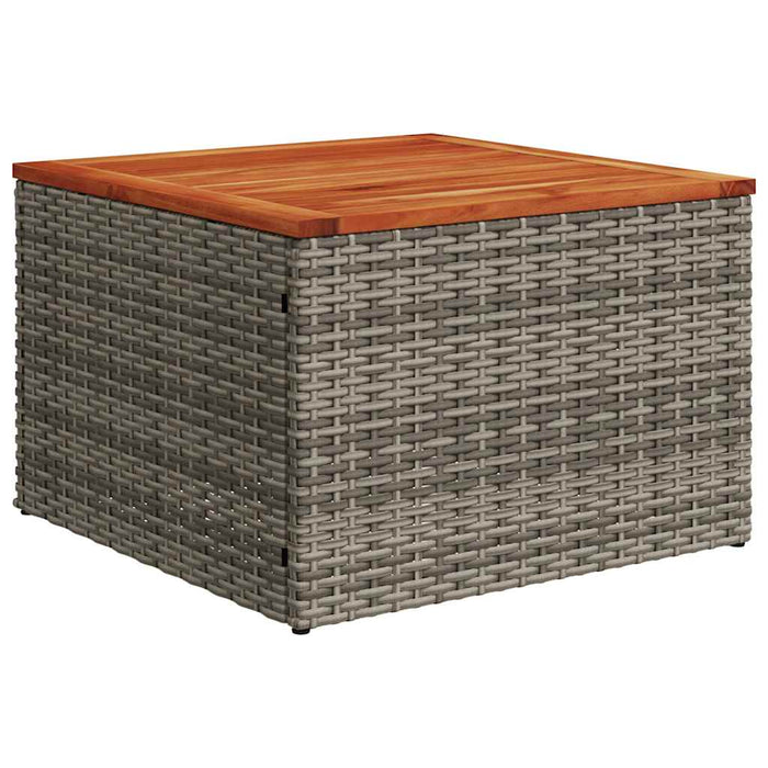 Set canapele de grădină cu 9 piese și perne, gri, poliratan WALTI