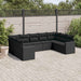 Set mobilier de grădină cu perne, 9 piese, negru, poliratan - WALTI WALTI