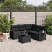 Set mobilier de grădină cu perne, 6 piese, negru, poliratan - WALTI WALTI