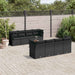 Set mobilier de grădină cu perne, 9 piese, negru, poliratan - WALTI WALTI
