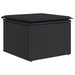 Set mobilier de grădină cu perne, 6 piese, negru, poliratan - WALTI WALTI