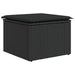 Set mobilier de grădină cu perne, 8 piese, negru, poliratan - WALTI WALTI