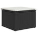 Set mobilier de grădină cu perne, 8 piese, negru, poliratan - WALTI WALTI