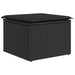 Set mobilier de grădină cu perne, 8 piese, negru, poliratan - WALTI WALTI