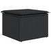Set mobilier de grădină cu perne, 8 piese, negru, poliratan - WALTI WALTI