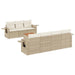 Set canapele de grădină, 8 piese, cu perne, bej, poliratan - WALTI WALTI