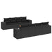Set mobilier de grădină cu perne, 9 piese, negru, poliratan - WALTI WALTI