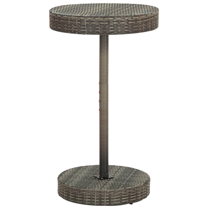 Set mobilier bar de grădină, cu perne, 3 piese, gri, poliratan - WALTI WALTI