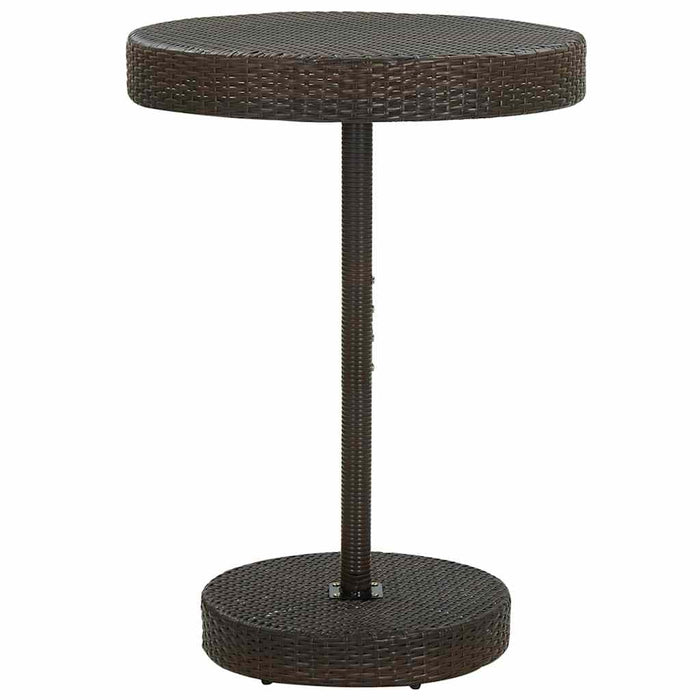 Set mobilier bar de grădină cu perne, 5 piese, maro, poliratan - WALTI WALTI