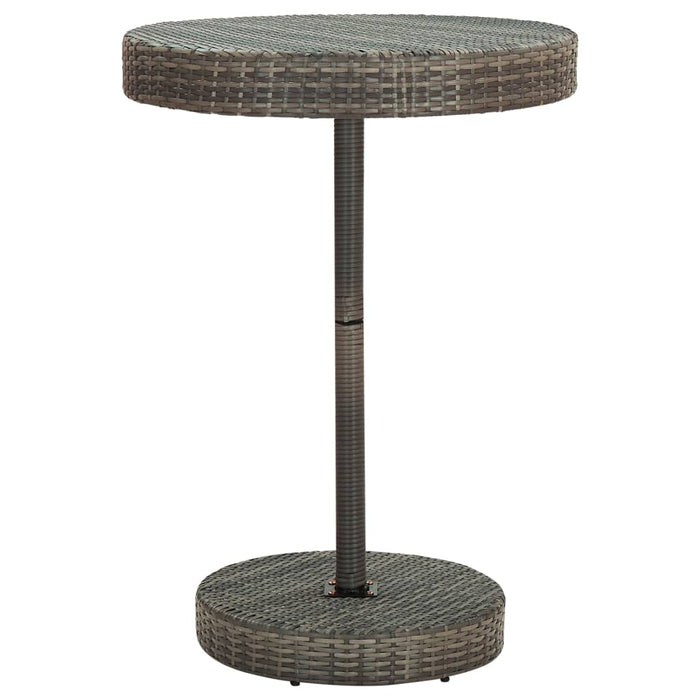 Set mobilier bar de grădină, cu perne, 5 piese, gri, poliratan - WALTI WALTI