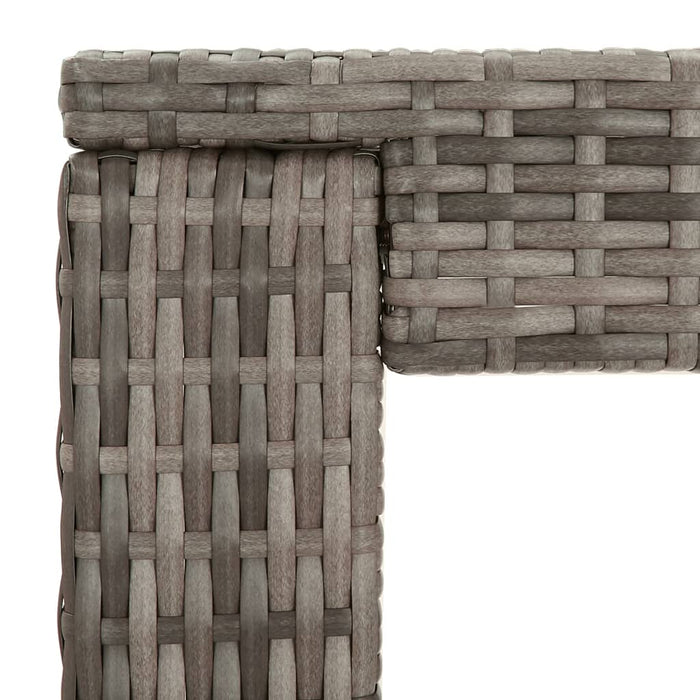 Set mobilier bar de grădină, cu perne, 5 piese, gri, poliratan - WALTI WALTI