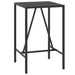 Set mobilier bar de grădină cu perne, 3 piese, negru, poliratan - WALTI WALTI