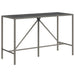 Set mobilier bar de grădină, cu perne, 9 piese, gri, poliratan - WALTI WALTI