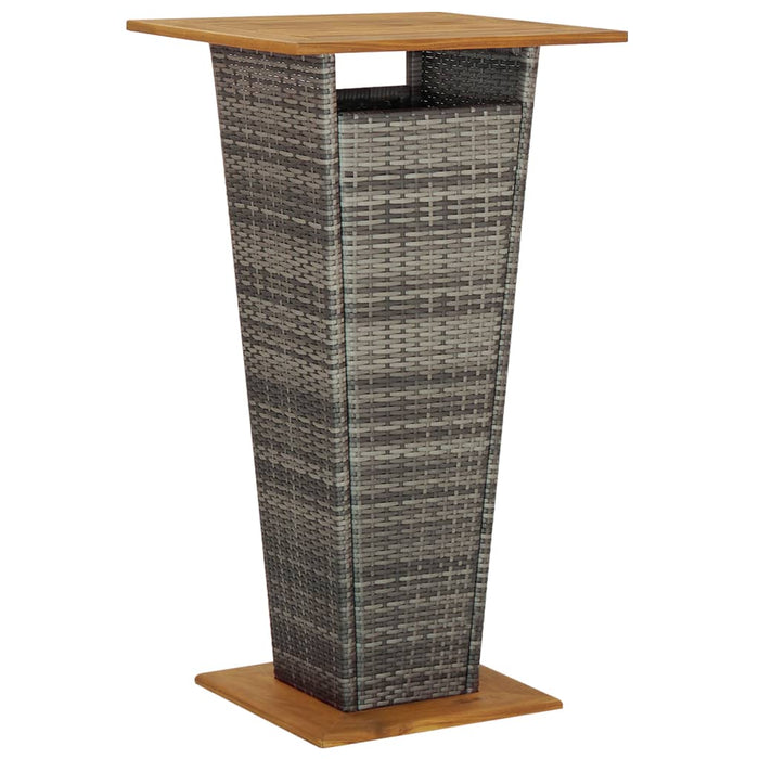 Set mobilier bar de grădină, cu perne, 5 piese, gri, poliratan - WALTI WALTI