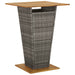 Set mobilier bar de grădină, cu perne, 5 piese, gri, poliratan - WALTI WALTI
