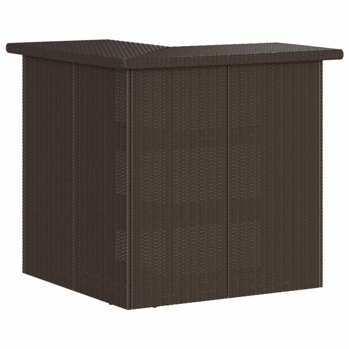 Set mobilier bar de grădină cu perne, 5 piese, maro, poliratan - WALTI WALTI