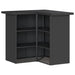 Set mobilier bar de grădină cu perne, 3 piese, negru, poliratan - WALTI WALTI