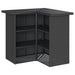 Set mobilier bar de grădină cu perne, 5 piese, negru, poliratan - WALTI WALTI