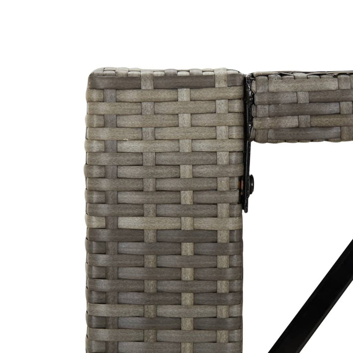Set mobilier bar de grădină, cu perne, 5 piese, gri, poliratan - WALTI WALTI