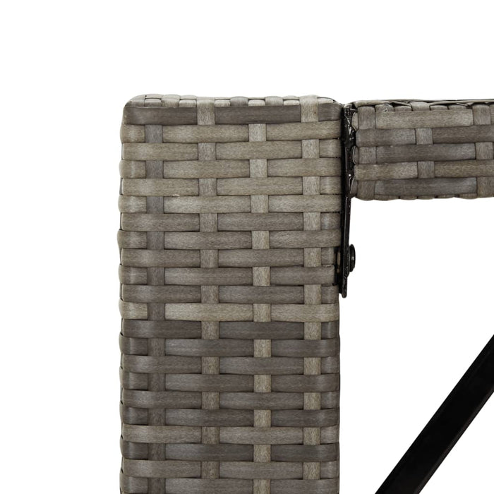Set mobilier bar de grădină cu perne, 7 piese, gri, poliratan - WALTI WALTI