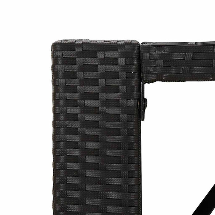 Set mobilier bar de grădină cu perne, 9 piese, negru, poliratan - WALTI WALTI