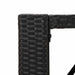 Set mobilier bar de grădină cu perne, 9 piese, negru, poliratan - WALTI WALTI