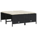 Set mobilier de grădină cu perne, 5 piese, negru, poliratan - WALTI WALTI