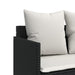 Set mobilier de grădină cu perne, 5 piese, negru, poliratan - WALTI WALTI