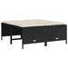 Set mobilier de grădină cu perne, 5 piese, negru, poliratan - WALTI WALTI