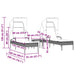Șezlonguri, 2 buc., cu baldachine și masă, gri, poliratan - WALTI WALTI