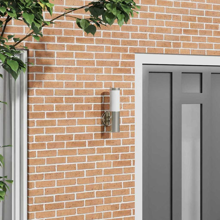 Lumină de perete pentru exterior Argintiu 15 x 7,5 x 33 cm - WALTI WALTI