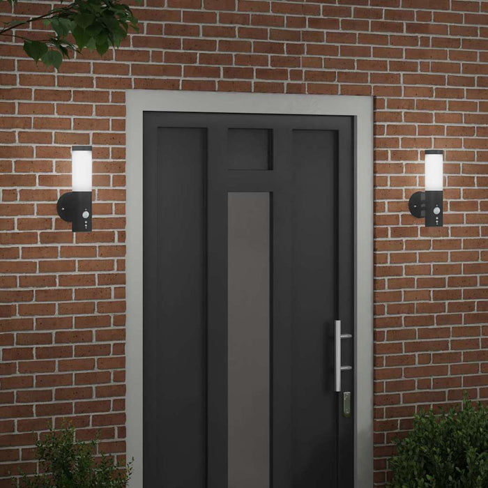 Lumină de perete pentru exterior 2 pcs Negru 15 x 7,5 x 33 cm - WALTI WALTI