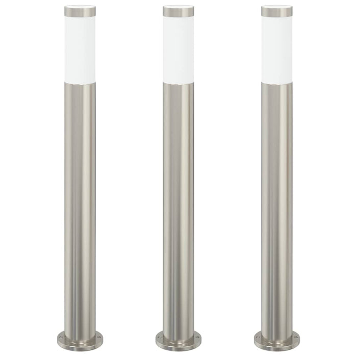 Stâlpi iluminatori 3 buc. 80 cm oțel inoxidabil IP44 - WALTI WALTI