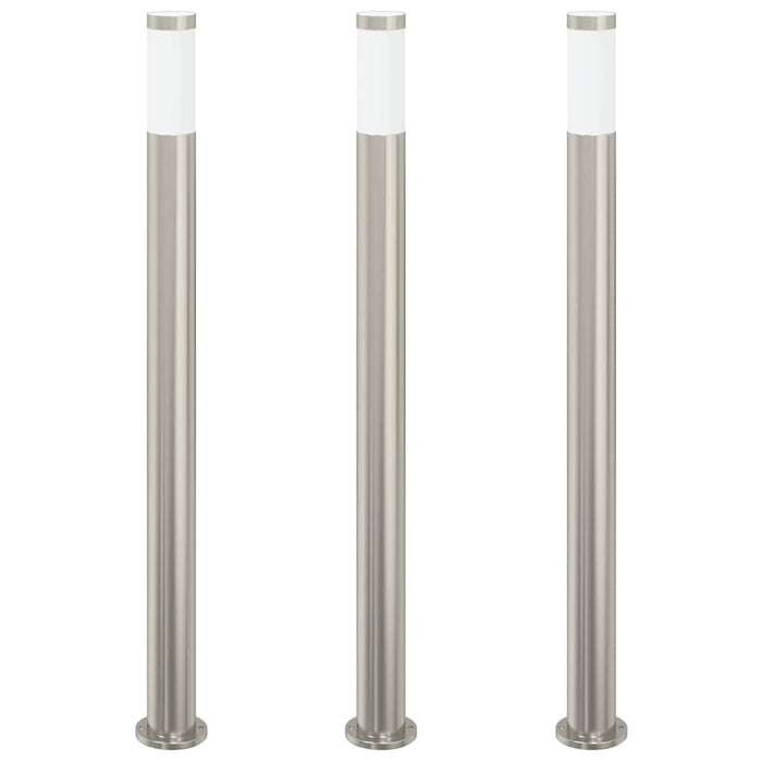 Stâlpi iluminatori 3 buc 110 cm oțel inoxidabil IP44 - WALTI WALTI