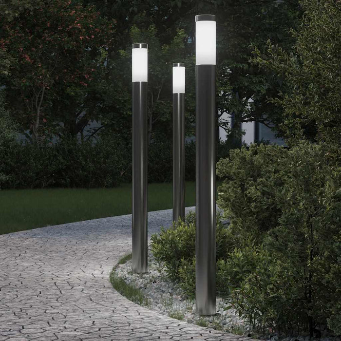 Stâlpi iluminatori 3 buc 110 cm oțel inoxidabil IP44 - WALTI WALTI