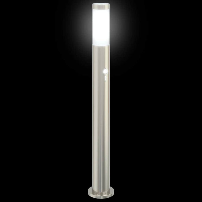 Stâlpi iluminatori cu senzor, 3 buc., 80 cm, oțel inoxidabil, IP44 - WALTI WALTI