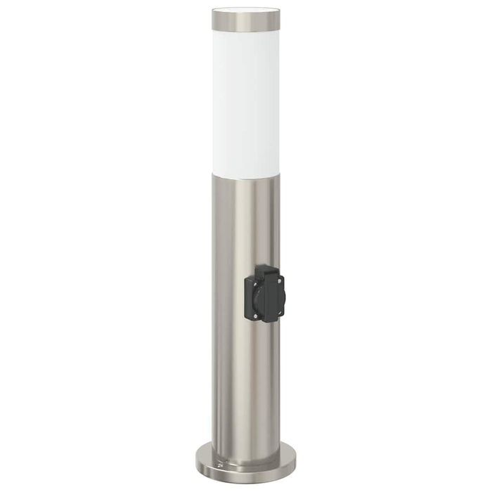 Stâlp luminos cu priză 50 cm oțel inoxidabil IP44 - WALTI WALTI