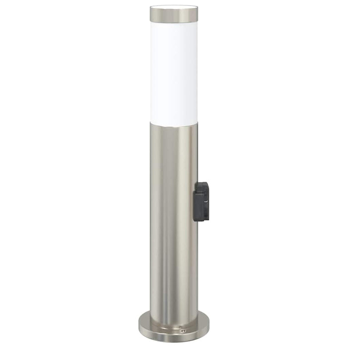 Stâlp luminos cu priză 50 cm oțel inoxidabil IP44 - WALTI WALTI