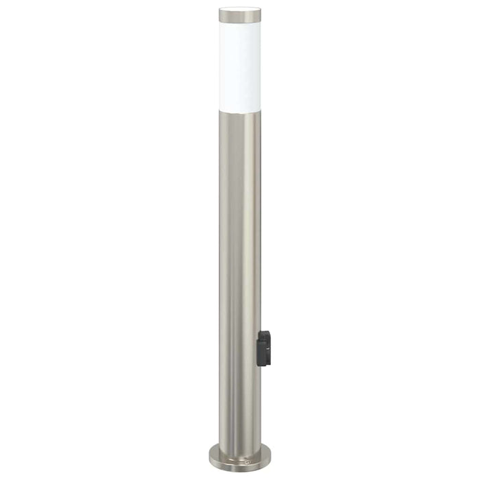 Stâlp luminos cu priză 80 cm oțel inoxidabil IP44 - WALTI WALTI