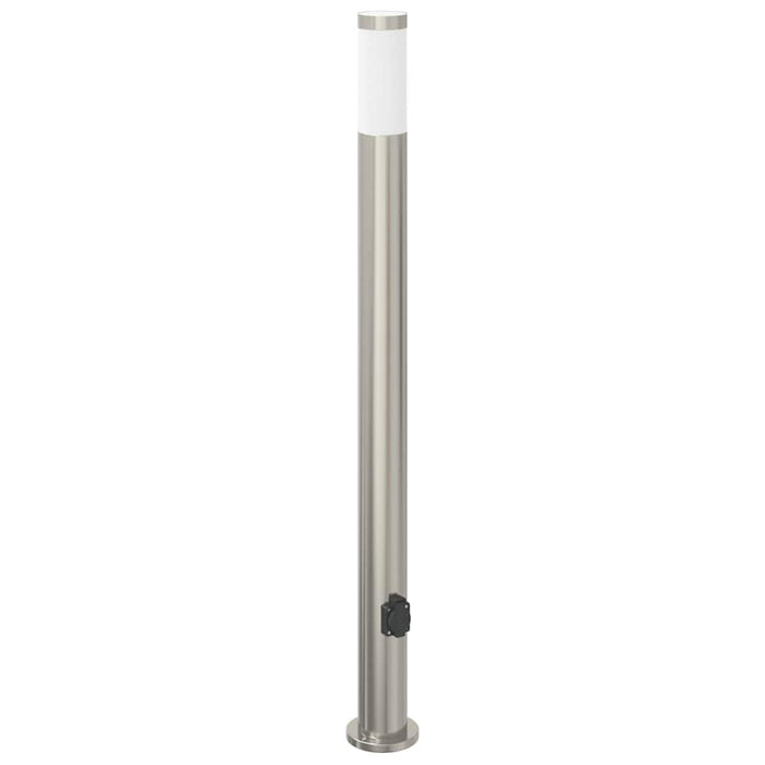 Stâlpi iluminatori cu priză, 3 buc., 110 cm, oțel inoxidabil, IP44 - WALTI WALTI