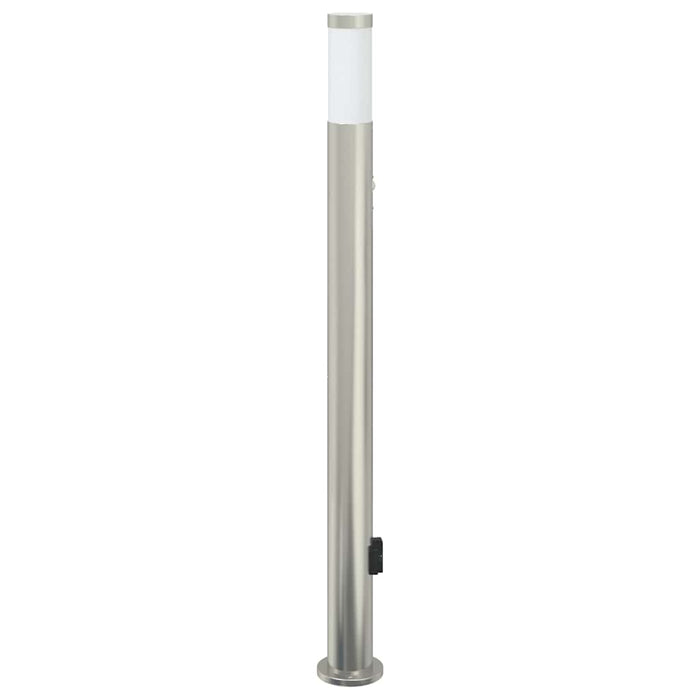 Stâlp luminos cu senzor și priză 110 cm oțel inoxidabil IP44 - WALTI WALTI