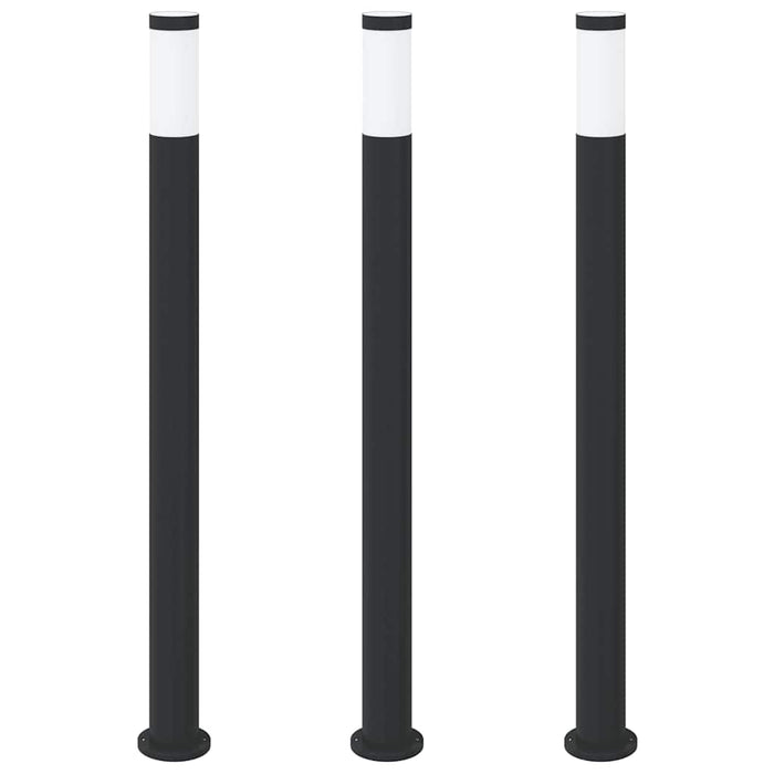 Stâlpi iluminatori 3 buc 110 cm oțel inoxidabil IP44 - WALTI WALTI