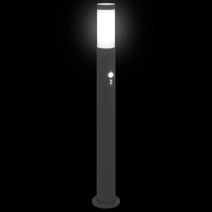 Stâlpi iluminatori cu senzor, 3 buc., 80 cm, oțel inoxidabil, IP44 - WALTI WALTI