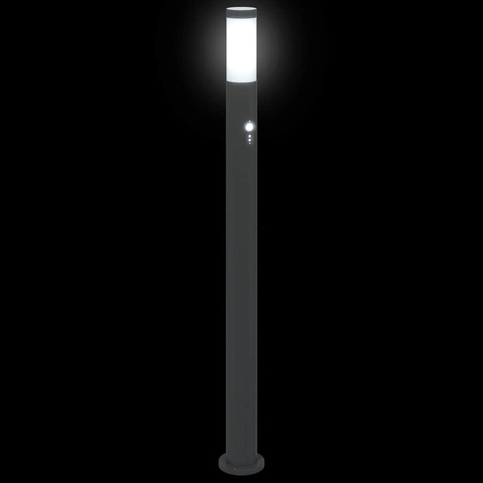 Stâlpi iluminatori cu senzor, 3 buc., 110 cm, oțel inoxidabil, IP44 - WALTI WALTI