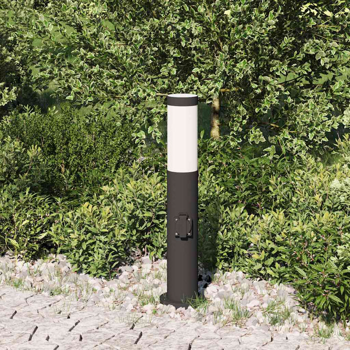 Stâlp luminos cu priză 50 cm oțel inoxidabil IP44 - WALTI WALTI
