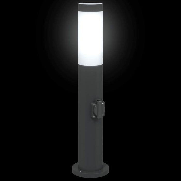 Stâlp luminos cu priză 50 cm oțel inoxidabil IP44 - WALTI WALTI