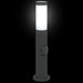 Stâlp luminos cu priză 50 cm oțel inoxidabil IP44 - WALTI WALTI