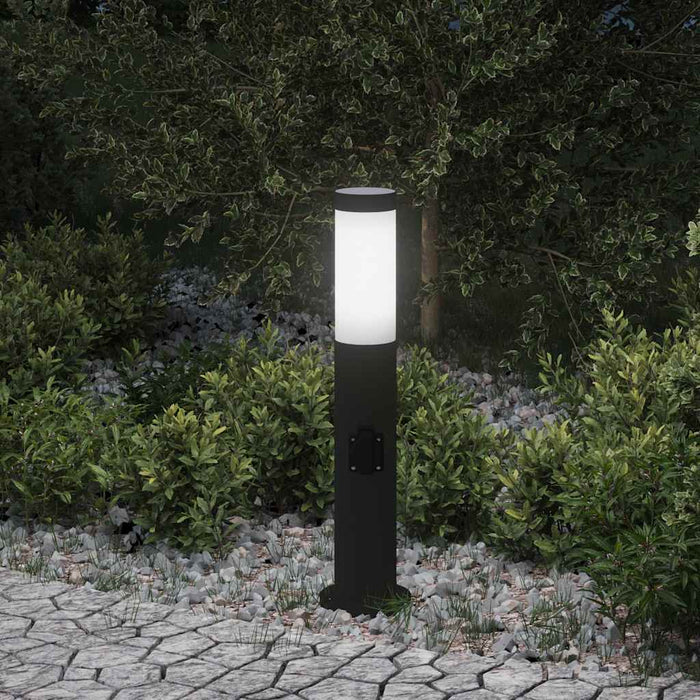 Stâlp luminos cu priză 50 cm oțel inoxidabil IP44 - WALTI WALTI