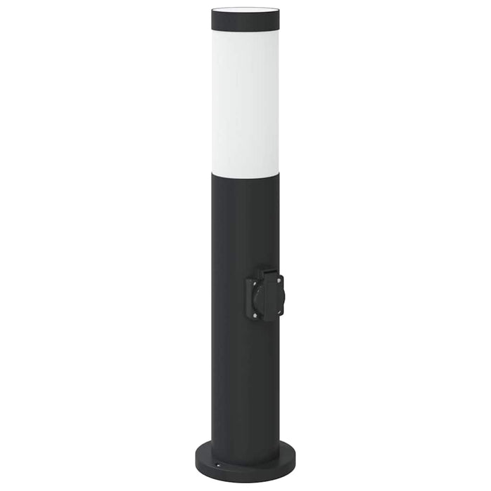 Stâlpi iluminatori cu priză, 3 buc., 50 cm, oțel inoxidabil, IP44 - WALTI WALTI
