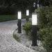 Stâlpi iluminatori cu priză, 3 buc., 50 cm, oțel inoxidabil, IP44 - WALTI WALTI